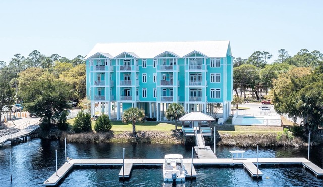 Waterfront, RIVERS EDGE CONDO #1B-BLDG 2 PRIVATE DOCK and ASSIGNED BOAT SLIP!